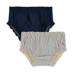 Clearance Konges Sløjd 2 pak collette badebukser - BLUE STRIPE bluestripe