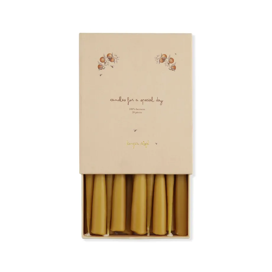 Discount Konges Sløjd 20 pak fødselsdagslys til tog - nature