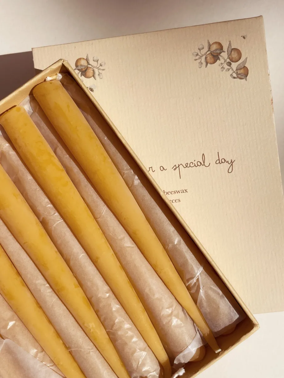 Discount Konges Sløjd 20 pak fødselsdagslys til tog - nature