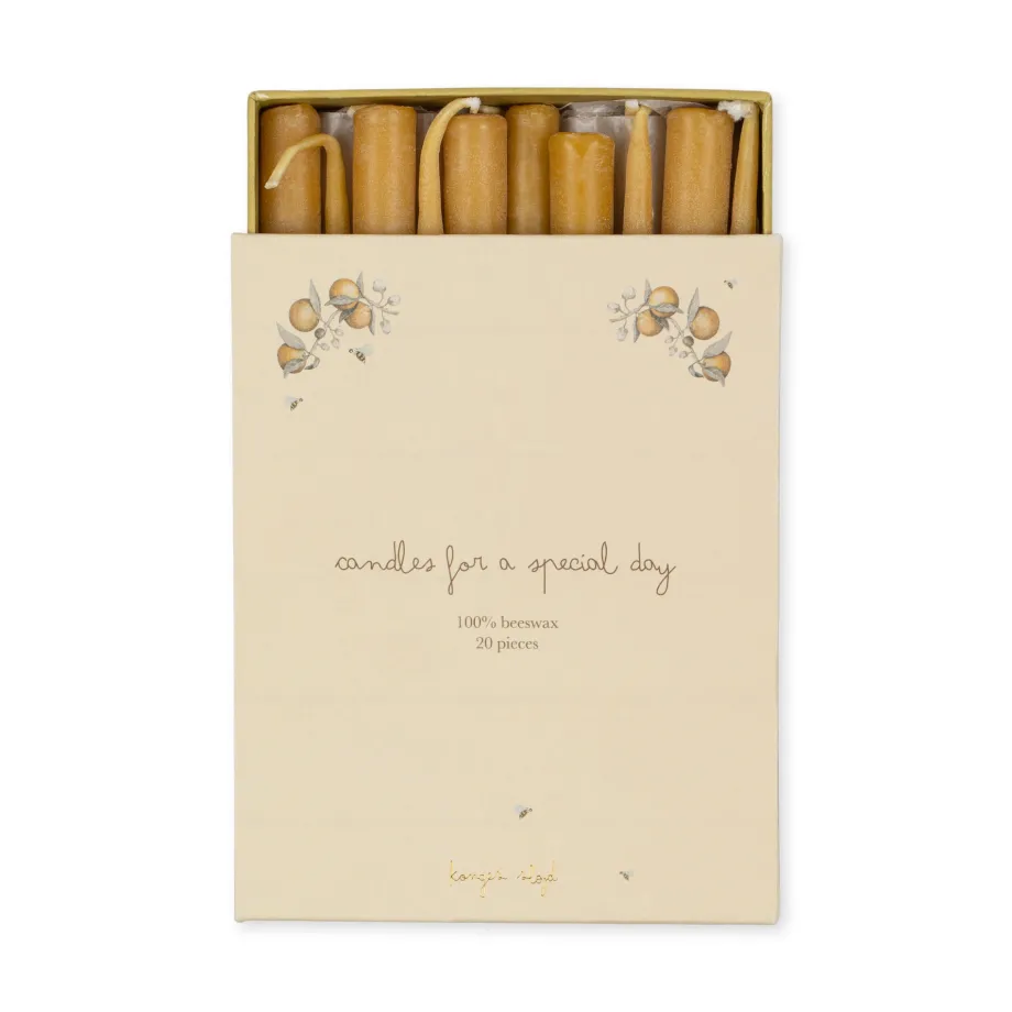 Discount Konges Sløjd 20 pak fødselsdagslys til tog - nature