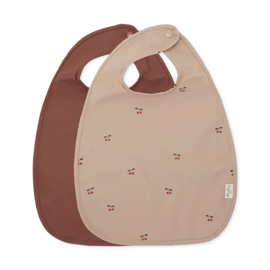 Store Konges Sløjd 2 pak hagesmæk - cherry