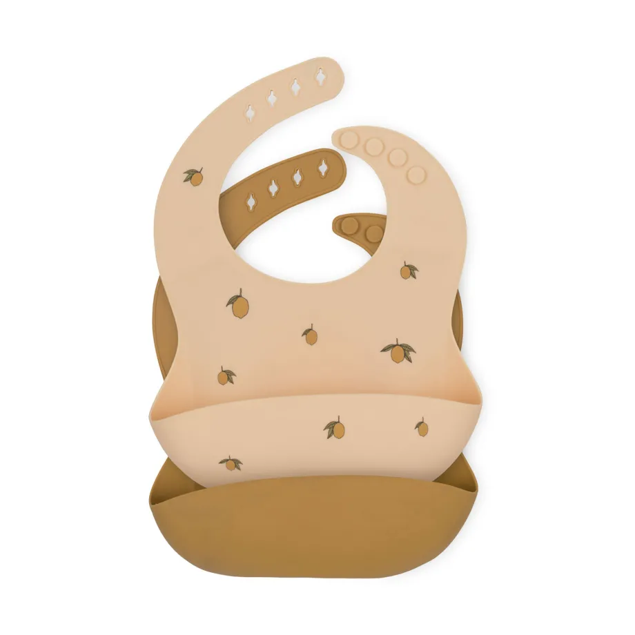 Best Konges Sløjd 2 pak hagesmæk - lemon/almond