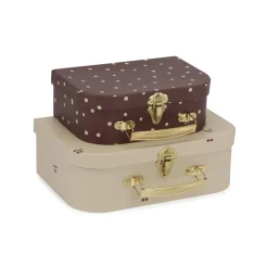 Outlet Konges Sløjd 2 pak kuffert - cherry/dot