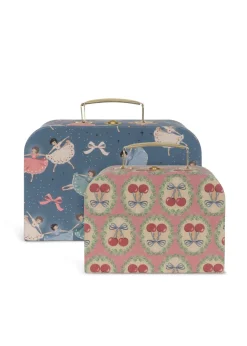 Fashion Konges Sløjd 2 pak kufferter - snow bow ballerina snowbowballerina