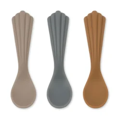 Hot Konges Sløjd 3 pak silikoneskeer - WARM GREY warmgrey