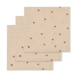 Cheap Konges Sløjd 3 pak stofbleer - cherry
