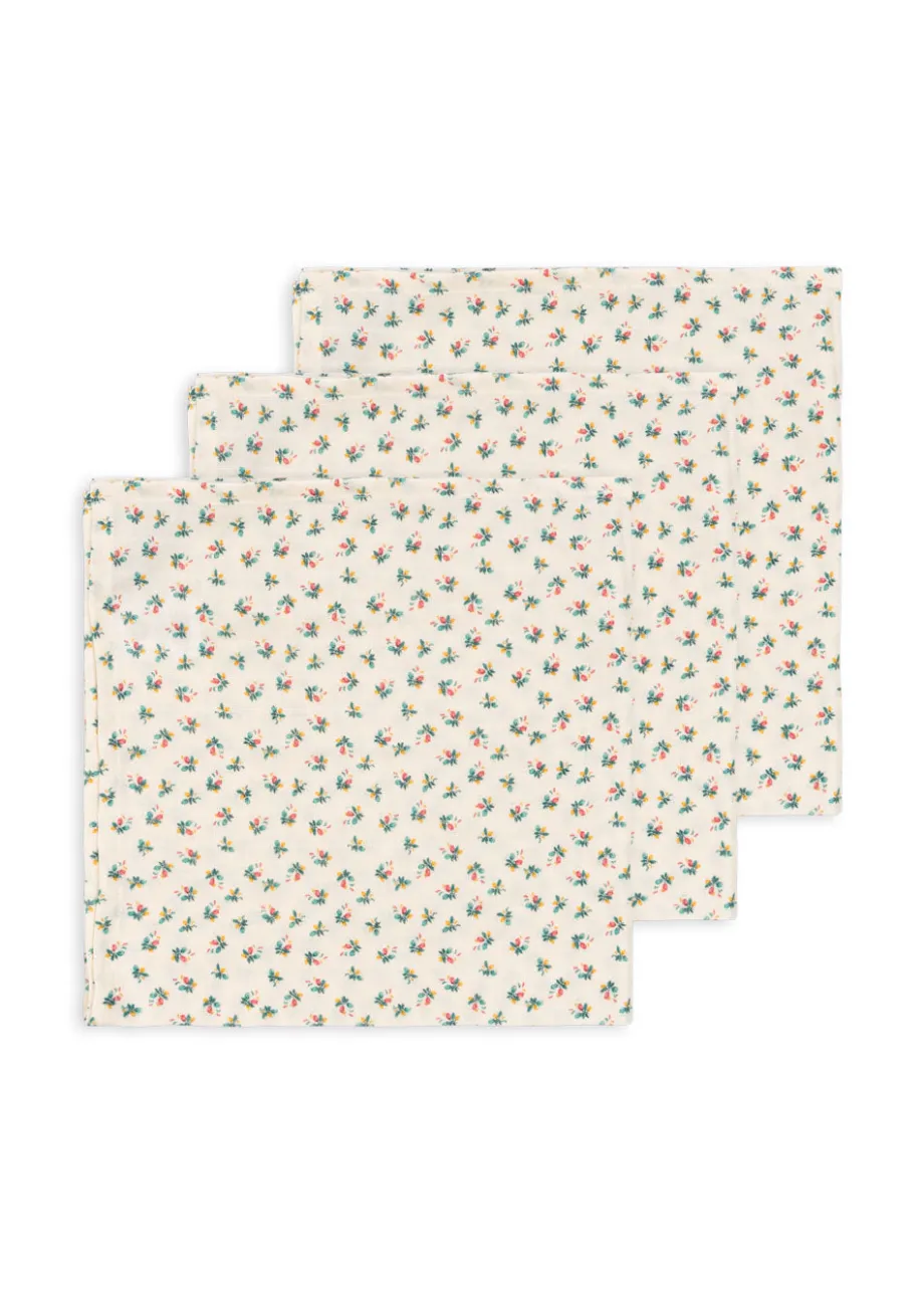 Online Konges Sløjd 3 pak stofbleer - FLEUR COLORÉ fleurcoloré