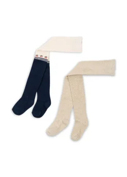 Outlet Konges Sløjd 2 pak strømpebukser - CHERRY MIX cherrymix