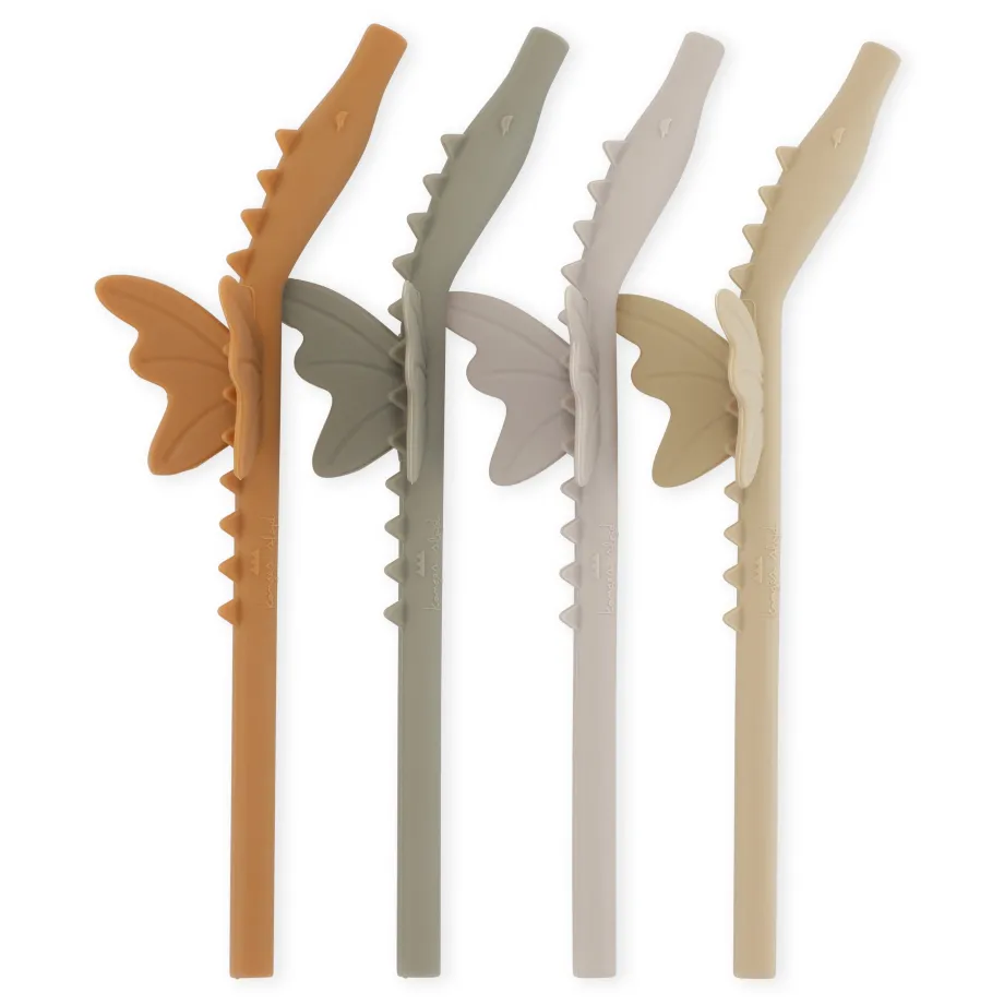 Cheap Konges Sløjd 4 pak sugerør - CARAMEL MIX caramelmix