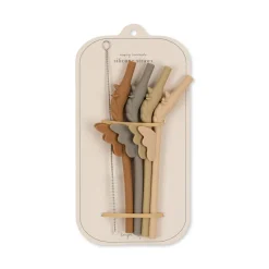 Shop Konges Sløjd 4 pak sugerør - EARTH MIX earthmix