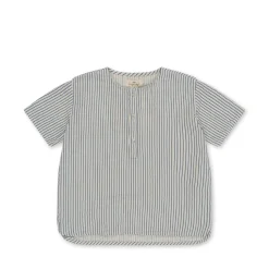 Store Konges Sløjd ace kortærmet skjorte - STRIPE BLUIE stripebluie