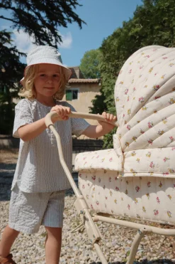 Store Konges Sløjd ace kortærmet skjorte - STRIPE BLUIE stripebluie