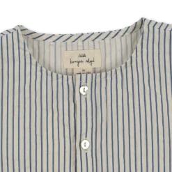 Store Konges Sløjd ace kortærmet skjorte - STRIPE BLUIE stripebluie
