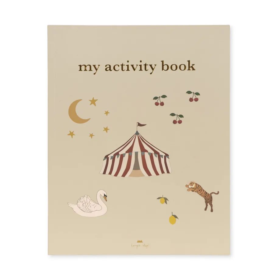 New Konges Sløjd aktivitetsbog med farveblyanter - OFF WHITE offwhite