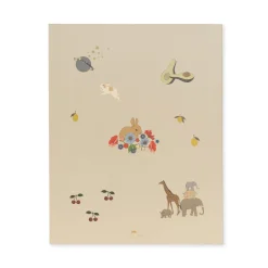 New Konges Sløjd aktivitetsbog med farveblyanter - OFF WHITE offwhite