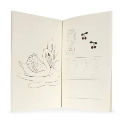 New Konges Sløjd aktivitetsbog med farveblyanter - OFF WHITE offwhite