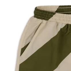 Store Konges Sløjd asnou badebukser - DARK OLIVE/CREAMY WHITE darkolive/creamywhite
