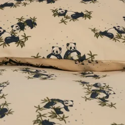 Clearance Konges Sløjd baby sengesæt 70x100 - PANDA NUIT pandanuit