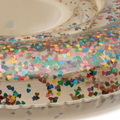 Clearance Konges Sløjd babybadering - MULTI HEART TRANSPARENT multihearttransparent