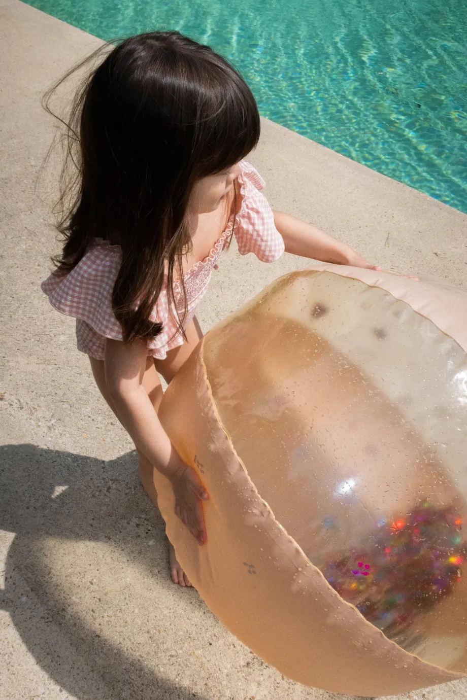 Sale Konges Sløjd badebold stor - MULTI CHERRY BLUSH TRANSPARENT multicherryblushtransparent