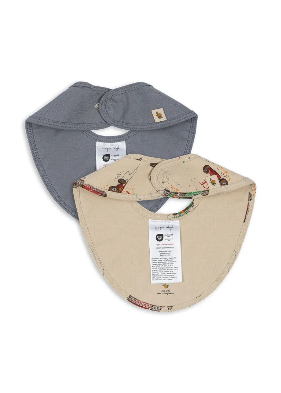 Outlet Konges Sløjd basic 2 pak hagesmæk - TRADEWINDS / GRAND PRIX