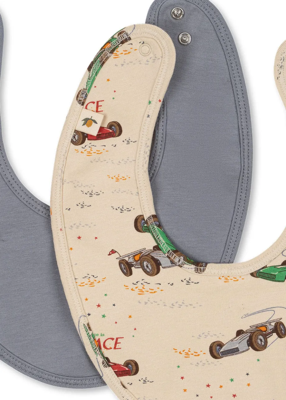 Outlet Konges Sløjd basic 2 pak hagesmæk - TRADEWINDS / GRAND PRIX