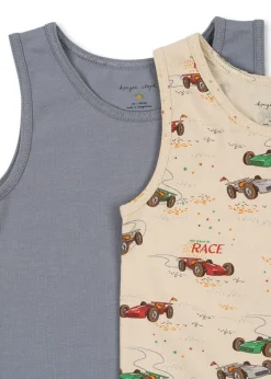 Best Sale Konges Sløjd basic 2 pak tanktop - TRADEWINDS / GRAND PRIX