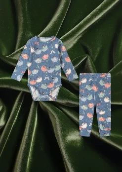 Clearance Konges Sløjd Basic body sæt - snow bow ballerina snowbowballerina