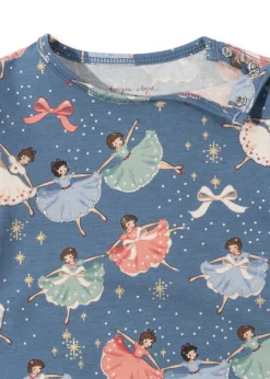 Clearance Konges Sløjd Basic body sæt - snow bow ballerina snowbowballerina