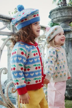 Clearance Konges Sløjd BELOU CARDIGAN - CHERRY STRIPE cherrystripe