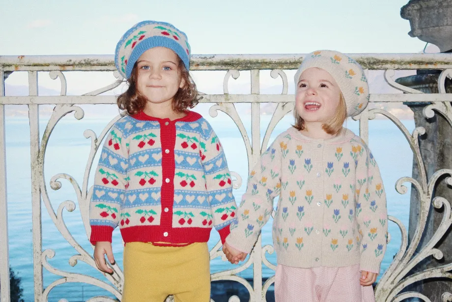 Clearance Konges Sløjd BELOU CARDIGAN - CHERRY STRIPE cherrystripe