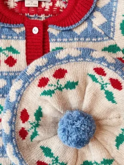 Clearance Konges Sløjd BELOU CARDIGAN - CHERRY STRIPE cherrystripe