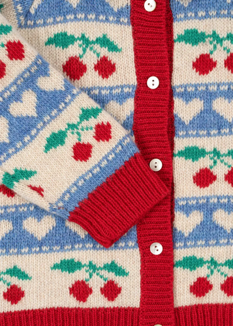 Clearance Konges Sløjd BELOU CARDIGAN - CHERRY STRIPE cherrystripe