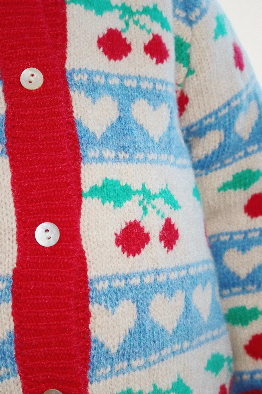 Clearance Konges Sløjd BELOU CARDIGAN - CHERRY STRIPE cherrystripe