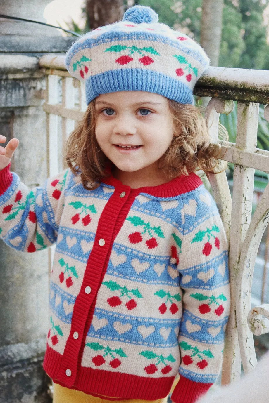 Clearance Konges Sløjd BELOU CARDIGAN - CHERRY STRIPE cherrystripe