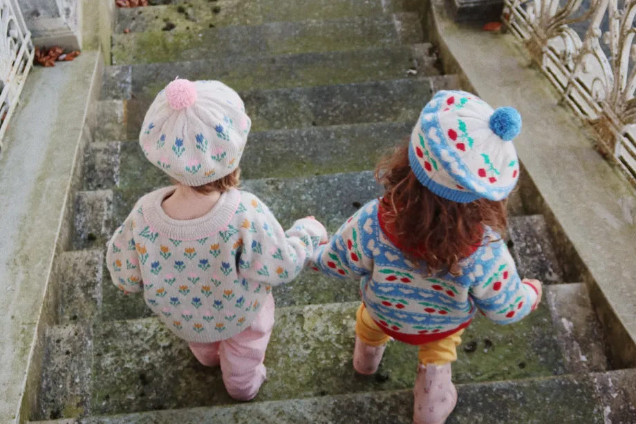 Clearance Konges Sløjd BELOU CARDIGAN - CHERRY STRIPE cherrystripe