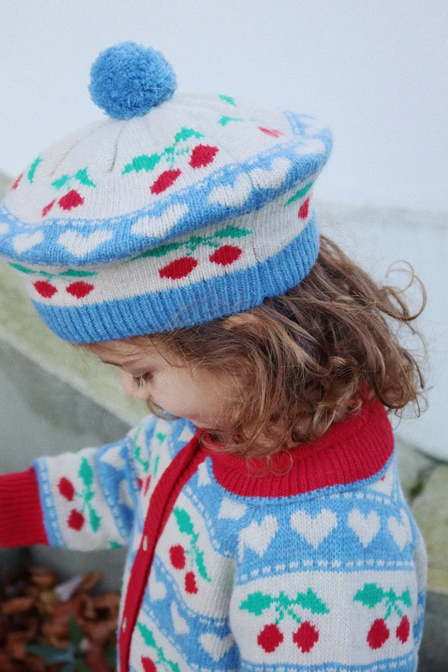 Clearance Konges Sløjd BELOU CARDIGAN - CHERRY STRIPE cherrystripe