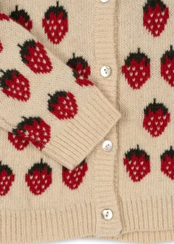 Outlet Konges Sløjd Belou cardigan - strawberry