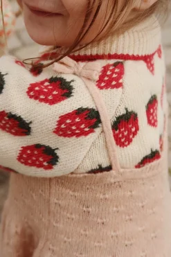 Outlet Konges Sløjd Belou cardigan - strawberry
