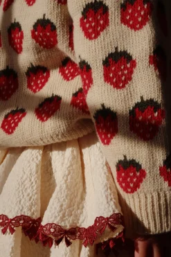 Outlet Konges Sløjd Belou cardigan - strawberry