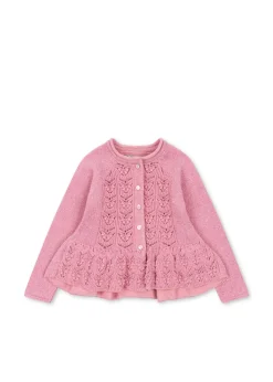Outlet Konges Sløjd cabby cardigan - powder pink powderpink