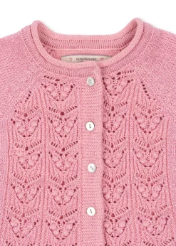 Outlet Konges Sløjd cabby cardigan - powder pink powderpink