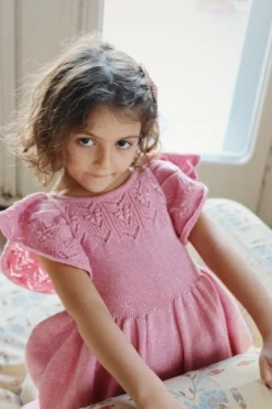 Store Konges Sløjd cabby kjole - POWDER PINK powderpink