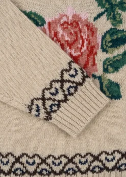 Shop Konges Sløjd Carola sweater - off white melange offwhitemelange