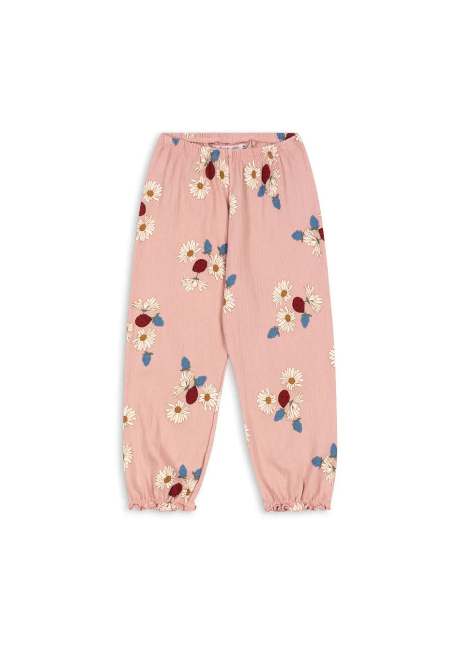 Hot Konges Sløjd CHLEO BUKSER - LADYBUG DAISY BLUSH ladybugdaisyblush