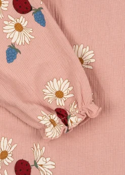 Best Sale Konges Sløjd CHLEO KJOLE - LADYBUG DAISY BLUSH ladybugdaisyblush