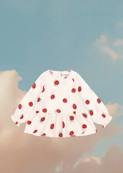 Outlet Konges Sløjd Coco ladybug bluse - ladybug bow ladybugbow