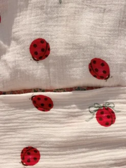 Outlet Konges Sløjd Coco ladybug bluse - ladybug bow ladybugbow