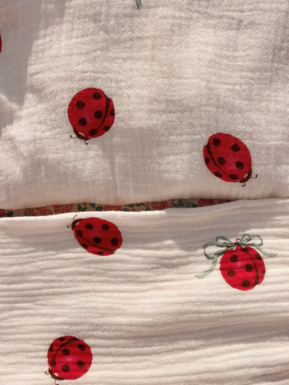 Outlet Konges Sløjd Coco ladybug bluse - ladybug bow ladybugbow