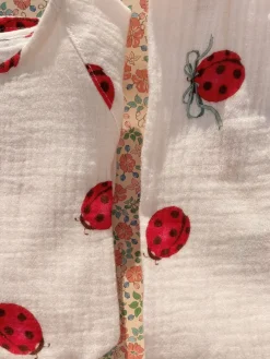 Outlet Konges Sløjd Coco ladybug bluse - ladybug bow ladybugbow